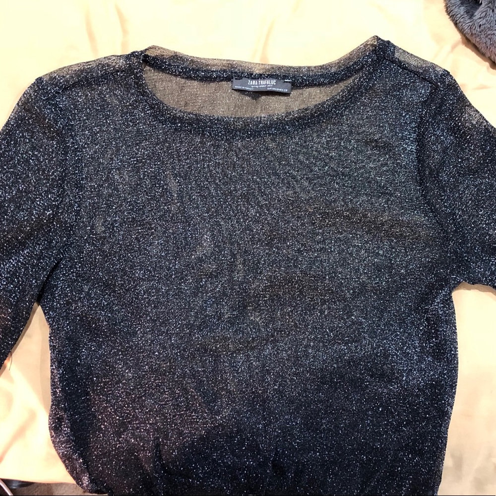 Sheer Sparkly Blouse